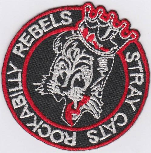 Stray Cats RockaBilly Rebels stoffen opstrijk patch embleem, Verzamelen, Muziek, Artiesten en Beroemdheden, Nieuw, Kleding, Verzenden