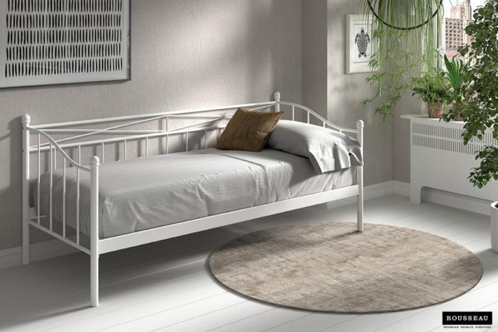 Bed Sablo Nieuw, Huis en Inrichting, Slaapkamer | Bedden, Nieuw, Eenpersoons, Wit, Ophalen of Verzenden