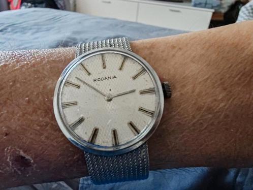 Rodania vintage, Handtassen en Accessoires, Horloges | Antiek, Staal, Ophalen of Verzenden
