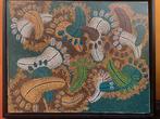 Klein maar fijn werk Aborigonal art acryl op doek, Ophalen of Verzenden