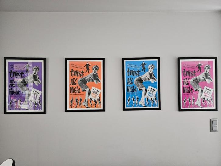 Litho's 'Twist all Night' by David Studwell, Antiek en Kunst, Kunst | Litho's en Zeefdrukken, Ophalen of Verzenden