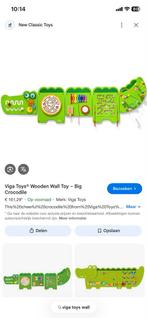 Wand speelbord krokodil, Ophalen, Gebruikt, Meubelstuk of Keukentje