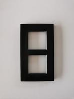 Niko tweevoudige afdekplaat mat zwart, Ophalen, Nieuw, Stopcontact