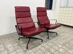 Vitra | Eames | EA222 | Rood, Huis en Inrichting, Fauteuils, Ophalen of Verzenden, Leer