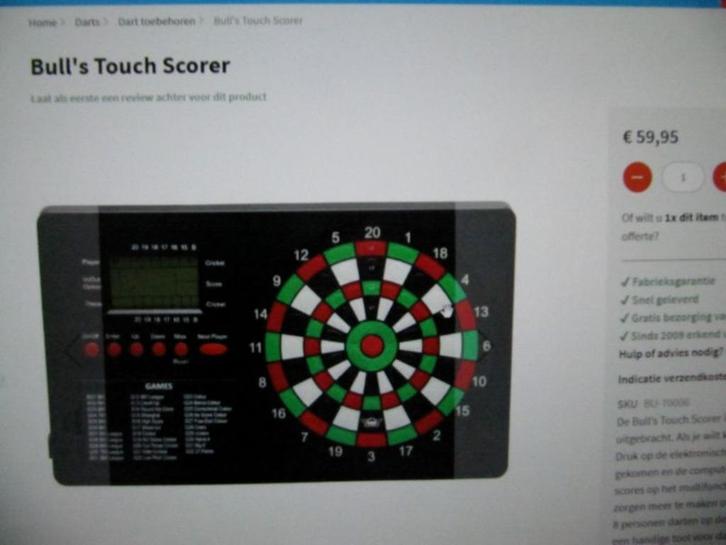 Touch Scorer., Sport en Fitness, Darts, Nieuw, Overige typen, Elektronisch, Ophalen