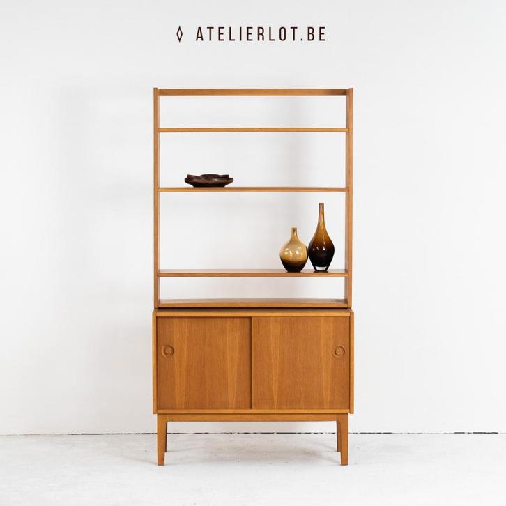 Vintage wandmeubel / boekenrek, Huis en Inrichting, Kasten | Boekenkasten, Gebruikt, 50 tot 100 cm, 150 tot 200 cm, 25 tot 50 cm