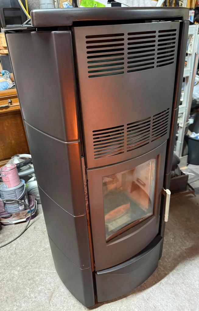 Palazetti Ecofire Tracy Aria 12 kw + pièces de rechange, Maison & Meubles, Poêles, Comme neuf, Autoportant, Poêle à granulés, Bois