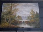 schilderij klassiek natuur landschap 90 x 59.5 cm, Ophalen of Verzenden