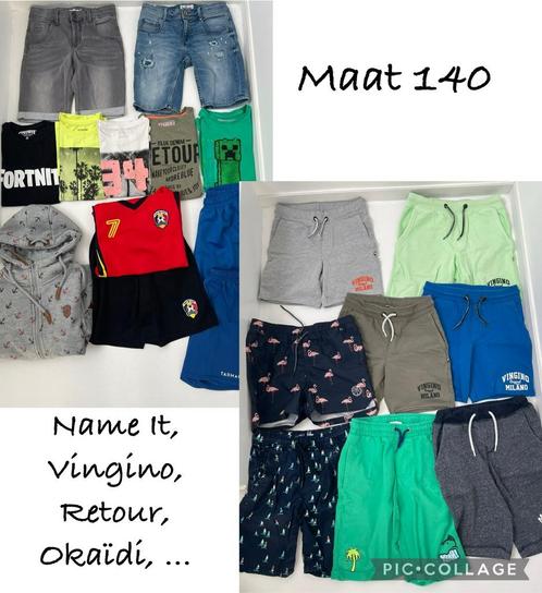 Maat 140 11short, 1zwemshort, 5tshirt, 1jas, 1voetbaltenue, Kinderen en Baby's, Kinderkleding | Maat 140, Zo goed als nieuw, Jongen