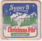 2 BIERKAART  SUPER  8    HAECHT en ander zonder SUPER  8, Verzamelen, Biermerken, Verzenden, Nieuw, Viltje(s), Overige merken