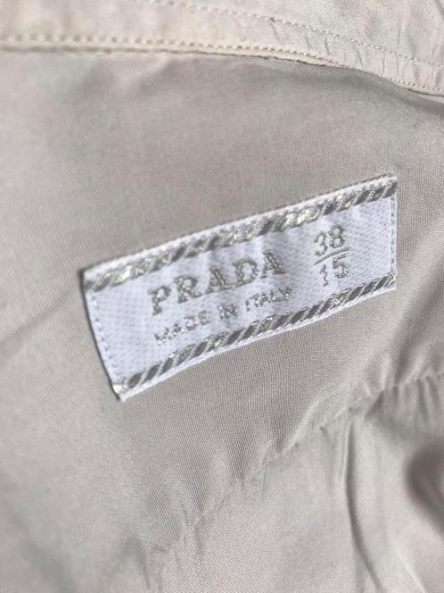 PRADA Chemise Shirt 100% Coton Made in Italy 38/15, Kleding | Heren, Overhemden, Gedragen, Grijs