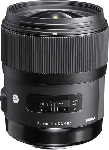 Sigma 35mm f/1, 4 DG HSM ART - Monture Nikon, Enlèvement ou Envoi, Comme neuf, Objectif grand angle