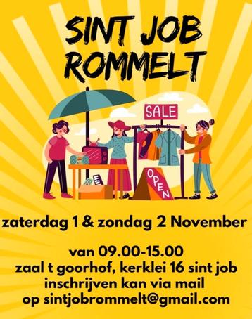 Rommelmarkt Sint job  beschikbaar voor biedingen