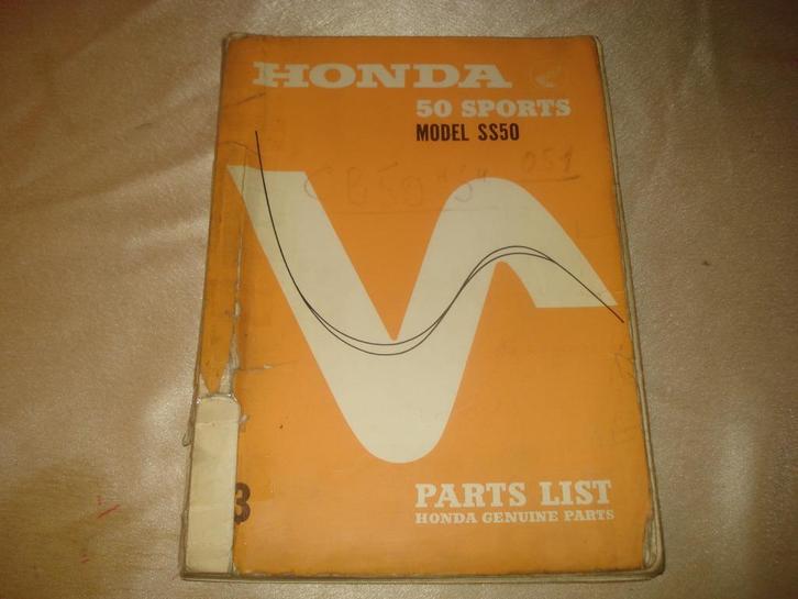 HONDA 50 Sports Model SS50 Ancien Catalogue des Pièces, Motoren, Handleidingen en Instructieboekjes, Honda, Ophalen of Verzenden