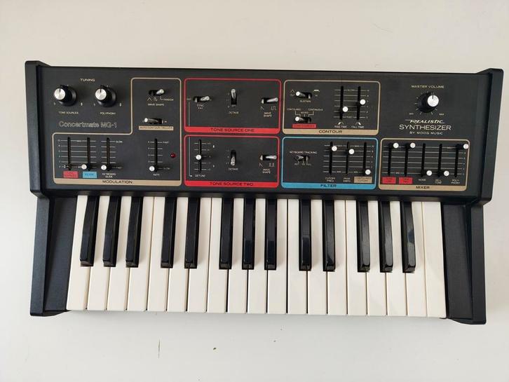 Realistic / Moog MG-1 –  Volledig werkend –  €1000, Muziek en Instrumenten, Synthesizers, Gebruikt, Ophalen