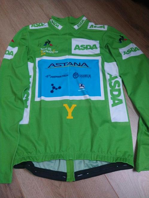 Groene podiumtrui,Tour of Yorkshire 2018, Fietsen en Brommers, Fietsaccessoires | Fietskleding, Zo goed als nieuw, M, Ophalen of Verzenden