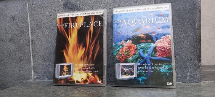 DVD Knetterend haardvuur met relaxmuziek, Huis en Inrichting, Haarden, Zo goed als nieuw, Houthaard, Ophalen of Verzenden