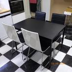 tafel en stoelen, Huis en Inrichting, Ophalen, Metaal, 50 tot 100 cm, 50 tot 100 cm