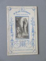 19de eeuws devotieprentje gebed N.D. de Lourdes, Verzamelen, Religie, Ophalen of Verzenden, Christendom | Katholiek, Zo goed als nieuw