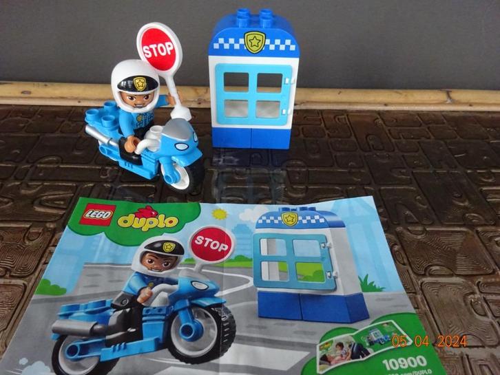 LEGO 10900 DUPLO Town De politiemotor*VOLLEDIG Prima staat!!, Kinderen en Baby's, Speelgoed | Duplo en Lego, Duplo, Ophalen of Verzenden
