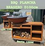 BBQ,PLANCHA,BRASERO D100CM met accessoires in Cortenstaal., Tuin en Terras, Ophalen of Verzenden, Nieuw