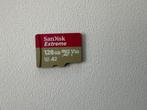 SanDisk Extreme 128GB Micro SDXC geheugenkaart met adapter, SDXC, Sandisk, Comme neuf, Enlèvement