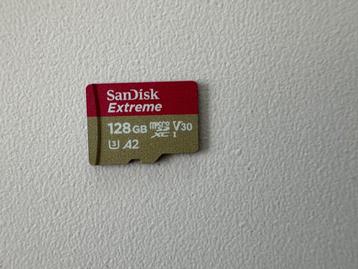 SanDisk Extreme 128GB Micro SDXC geheugenkaart met adapter disponible aux enchères