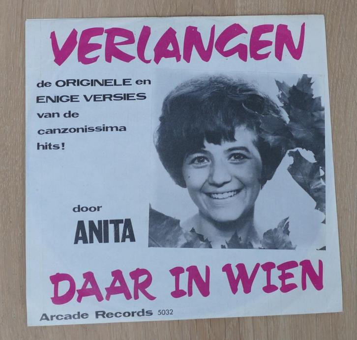 7"  Anita – Daar In Wien, Cd's en Dvd's, Vinyl Singles, Gebruikt, Single, Nederlandstalig, 7 inch, Ophalen of Verzenden