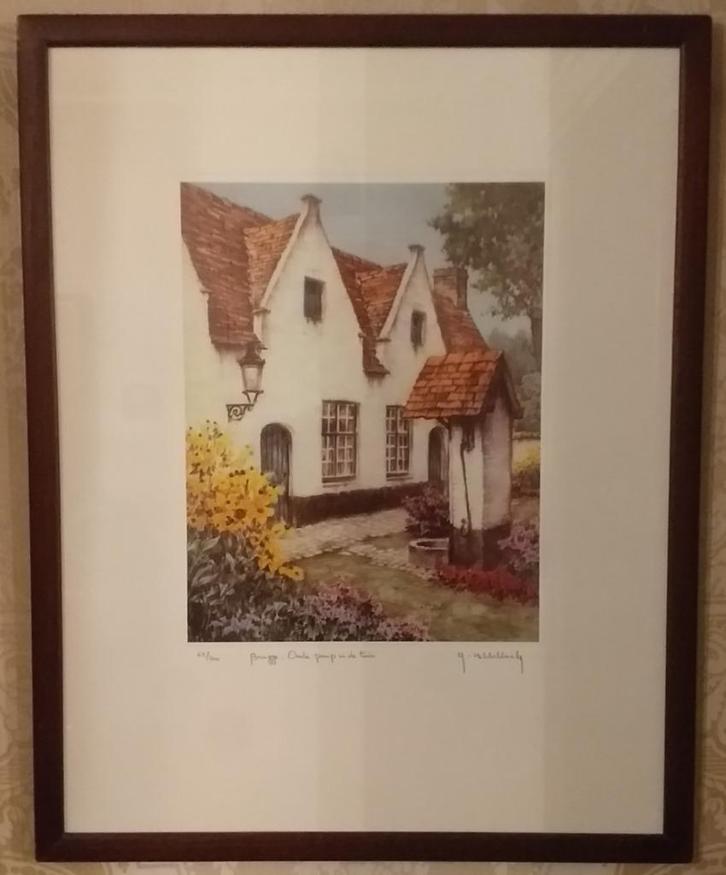 ets Roger Hebbelinck - gesigneerd, getiteld & genummerd, Antiek en Kunst, Kunst | Etsen en Gravures, Ophalen of Verzenden