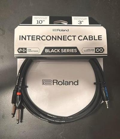 Roland 3.5mm audio jack naar dual 6,35mm - 3m, Audio, Tv en Foto, Audiokabels en Televisiekabels, Nieuw, Interlink-kabel, 2 tot 5 meter