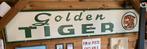 Emaille bord Golden Tiger 1952, Verzamelen, Ophalen, Gebruikt