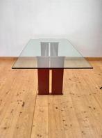 Vintage 1980s Lederen Tafel "Couro Of Brazil", Antiek en Kunst, Ophalen