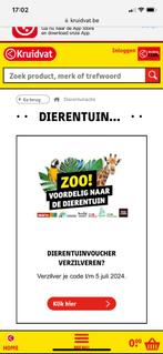 2 Tickets volwassenen Zoo Antwerpen/Planckendael, Tickets & Billets, Deux personnes, Ticket ou Carte d'accès