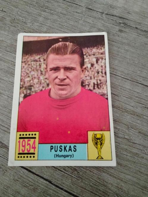 Panini wk 1970, Mexico 70 Plaatje Legend Ferenc Puskas, Verzamelen, Sportartikelen en Voetbal, Zo goed als nieuw, Overige typen