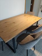 Eiken eettafel + 4 stoelen, Jysk. Aabenraa + Vellev, Huis en Inrichting, Tafels | Eettafels, Ophalen