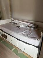 Ikea HEMNES Bedbank met 3 lades, wit, 80x200 cm, Huis en Inrichting, Slaapkamer | Bedden, Ophalen, Tijdloos design, Eenpersoons