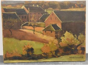 huile sur panneau paysage de brabancon signe marcel canneel beschikbaar voor biedingen
