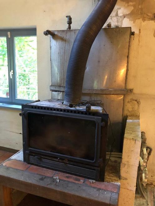 Poêle à bois hydro, Huis en Inrichting, Kachels, Gebruikt, Inbouw, Allesbrander, Hout, Ophalen