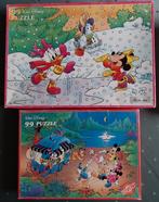 Disney puzzel Mickey Mouse en Donald Duck - 2 stuks, Enlèvement ou Envoi, Mickey Mouse, Utilisé