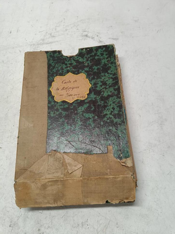 Carte de la belgique au 1/160000 indiquant toutes les voies, Verzamelen, Militaria | Algemeen, Ophalen of Verzenden