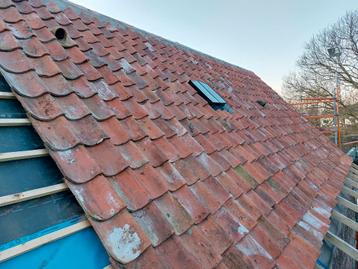 Boomse pannen, Doe-het-zelf en Bouw, Dakpannen en Dakbedekking, Ophalen, Gebruikt