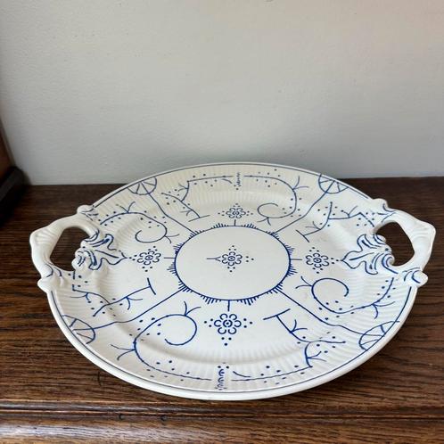 Vintage Copenhague serveerschaal – blauw wit, Antiek en Kunst, Antiek | Schalen, Ophalen