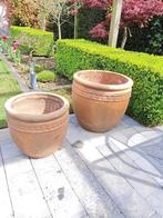 Terracotta potten, Tuin en Terras, Tuin, 40 tot 70 cm, Terracotta, Rond