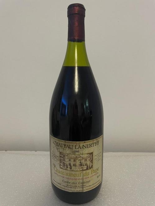Magnum Châteauneuf-du-Pape La Nerthe Cuvée de Cadettes 1985., Verzamelen, Wijnen, Nieuw, Rode wijn, Frankrijk, Vol, Ophalen of Verzenden