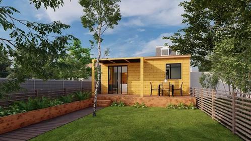 maison en briques de bois concept brikawood, Immo, Nieuwbouwprojecten