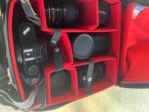 Yashica-camera plus lenzen, aanpasbaar aan contax, Audio, Tv en Foto, Fotocamera's Analoog, Gebruikt, Spiegelreflex, Ophalen of Verzenden