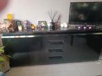 Bahut laqué noire, Maison & Meubles, Avec tablette(s), Enlèvement, Utilisé, Autres matériaux