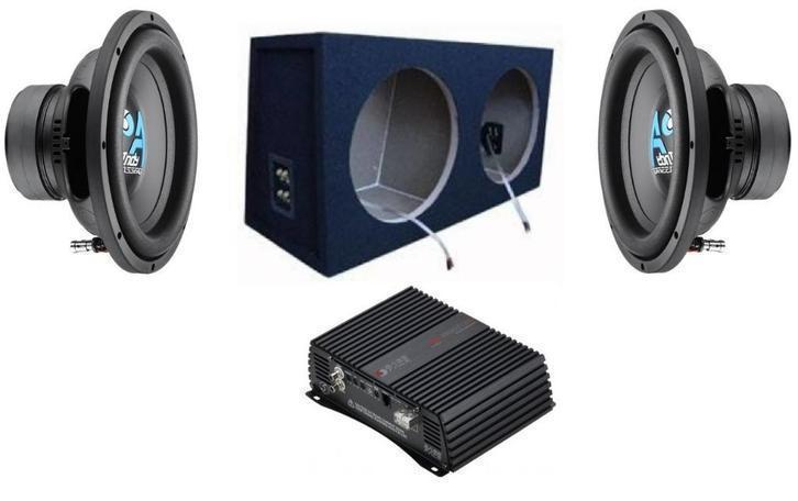 bassface dubbele woofer -pack 1000watt, Autos : Divers, Haut-parleurs voiture