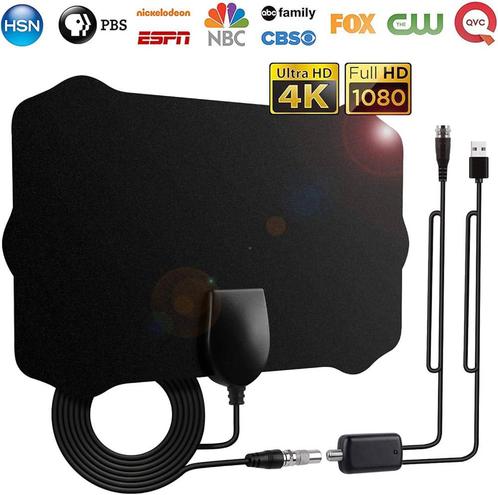 Digitale TV antenne DVB-T2 COAX HDTV-antenne met versterker, Telecommunicatie, Antennes en Masten, Nieuw, Ophalen of Verzenden