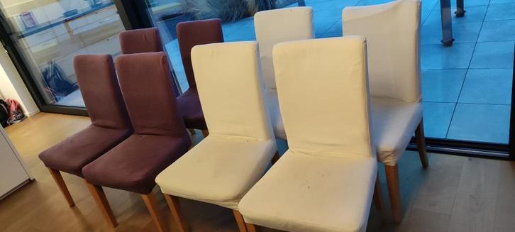 IKEA HENRIKSDAL stoel, Huis en Inrichting, Stoelen, Gebruikt, Vijf, Zes of meer stoelen, Hout, Stof, Overige kleuren, Ophalen